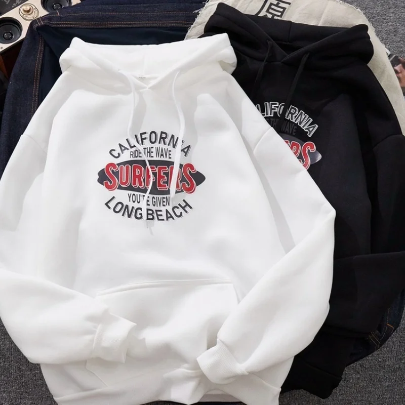 Women's Letter Printing Hoodies Spring Autumn Casual Long Sleeve O-Neck Sweatshirt Pullover Fashion Loose Sports Tops Streetwear
Women's Letter Printing Hoodies Spring Autumn Casual Long Sleeve O-Neck Sweatshirt Pullover Fashion Loose Sports Tops Streetwear