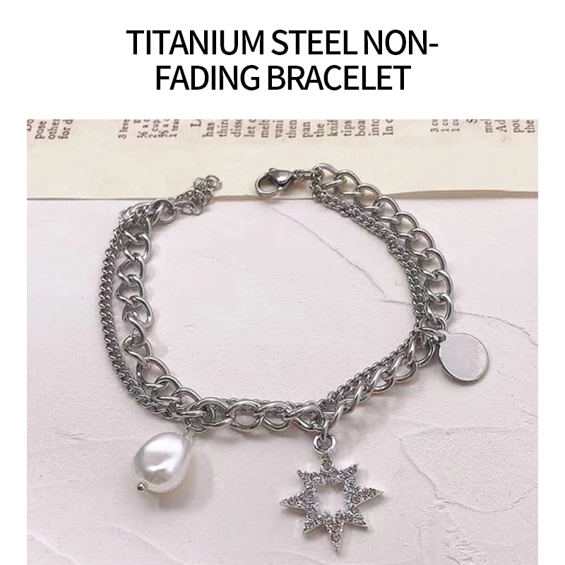 Double Layer Hexagonal Star Pearl Bracelet For Women Lovely And Sweet Girl Temperament Versatile Bracelet Fashion Charm Jewelry
Double Layer Hexagonal Star Pearl Bracelet For Women Lovely And Sweet Girl Temperament Versatile Bracelet Fashion Charm Jewelry