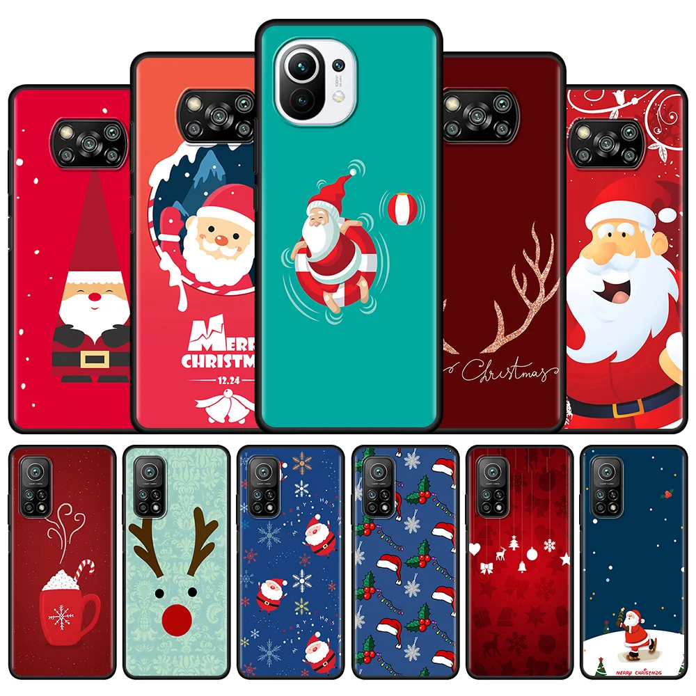 Christmas Santa Claus Reindeer Silicone Case For Xiaomi Mi 10T Pro 11 Lite 5G 9T Note 10 11 10 Lite 10T A2 CC9 CC9E Back Cover
Christmas Santa Claus Reindeer Silicone Case For Xiaomi Mi 10T Pro 11 Lite 5G 9T Note 10 11 10 Lite 10T A2 CC9 CC9E Back Cover