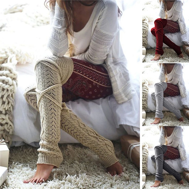 GAOKE Winter Long Warm Leg Warmers Knitting Knee High Stocking Women Boot Topper Girls Stockings 7 Colors
GAOKE Winter Long Warm Leg Warmers Knitting Knee High Stocking Women Boot Topper Girls Stockings 7 Colors