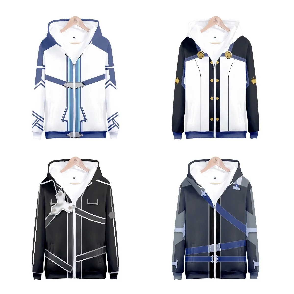 Аниме меч искусство онлайн косплей одежда 3D печать Повседневная молния с капюшоном Толстовка для взрослых детей уличная одежда пальто 
Аниме меч искусство онлайн косплей одежда 3D печать Повседневная молния с капюшоном Толстовка для взрослых детей уличная одежда пальто