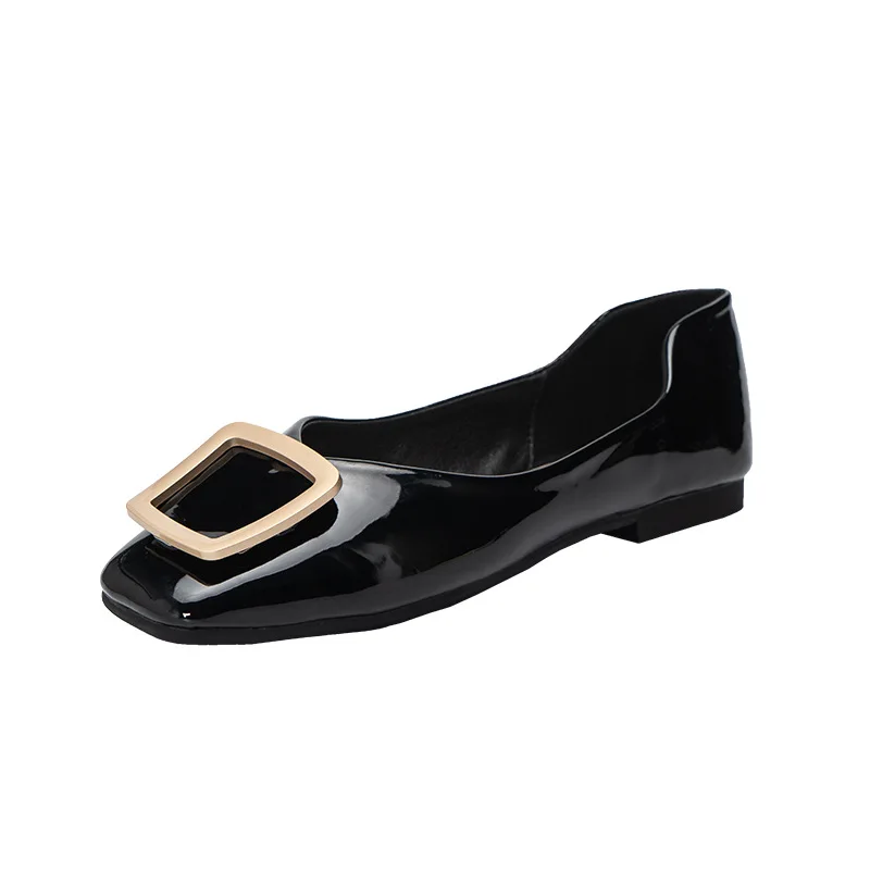 Осенняя модная Новая женская обувь с неглубоким низким плоским дном 
Осенняя модная Новая женская обувь с неглубоким низким плоским дном