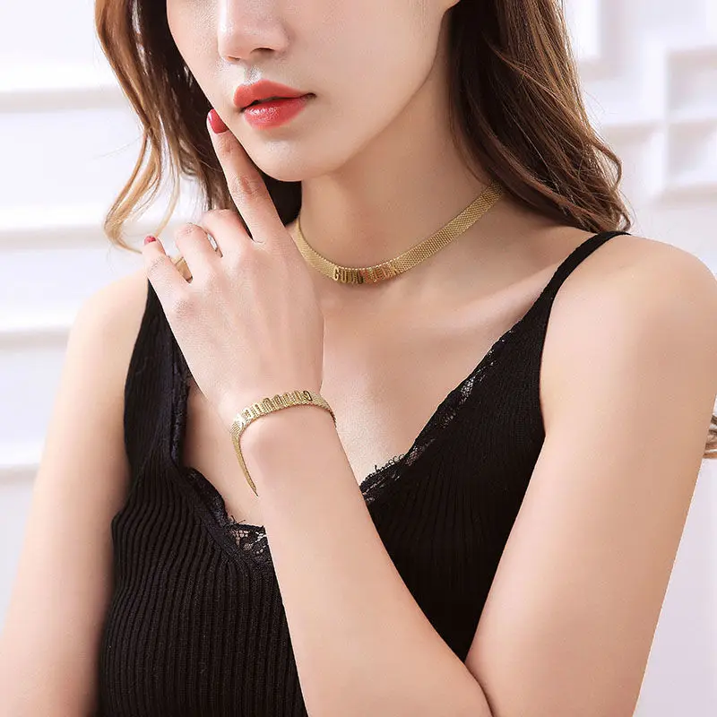 necklace women net red choker necklace letter necklace Personalized Necklace bracelet for women aesthetic necklace chain
necklace women net red choker necklace letter necklace Personalized Necklace bracelet for women aesthetic necklace chain