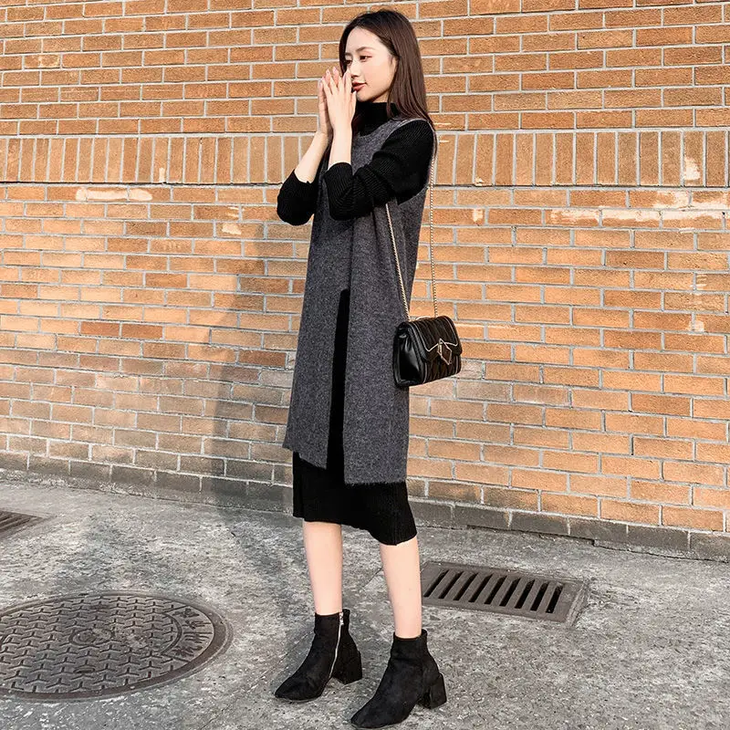 Autumn and Winter New Korean Version of Slim Two Piece Dress Children's Plush Thickened Split Vest Skirt Long Vest Dress
Autumn and Winter New Korean Version of Slim Two Piece Dress Children's Plush Thickened Split Vest Skirt Long Vest Dress