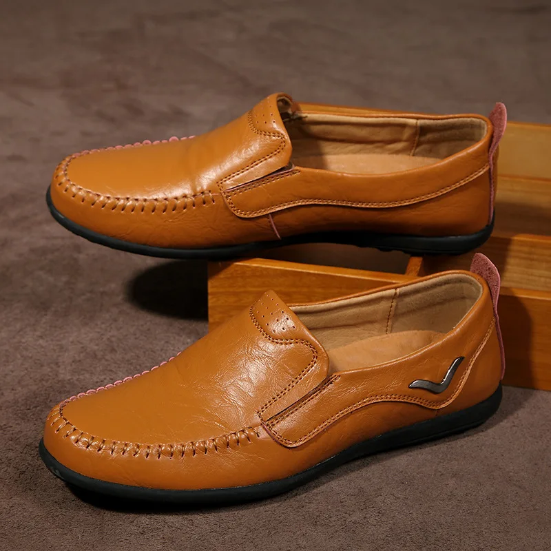 Casual Genuine Leather Shoes Men Loafers Slip On Flats Soft Leather Shoe Male Breathable Comfortable Driving Loafer Lazy Shoe
Casual Genuine Leather Shoes Men Loafers Slip On Flats Soft Leather Shoe Male Breathable Comfortable Driving Loafer Lazy Shoe