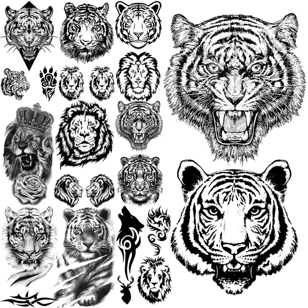 Tiger Temporary Tattoos For Women Adults Realistic Lion Rose Flower Thorns Fake Tattoo Sticker Temporary Tattoo Arm Body Tatoos
Tiger Temporary Tattoos For Women Adults Realistic Lion Rose Flower Thorns Fake Tattoo Sticker Temporary Tattoo Arm Body Tatoos