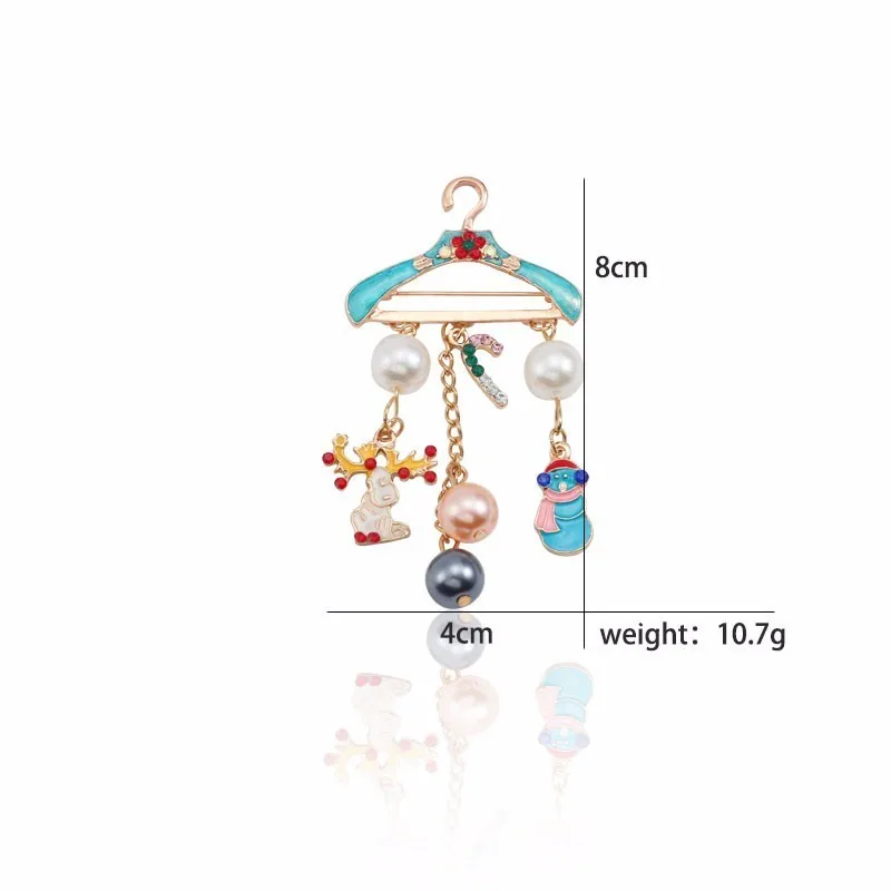 Best Gift For Christmas Colorful Hanger Brooch Exaggerated Snowman Crutches Elk Pendant Rhinestone Peal Brooch Jewelry 
Best Gift For Christmas Colorful Hanger Brooch Exaggerated Snowman Crutches Elk Pendant Rhinestone Peal Brooch Jewelry