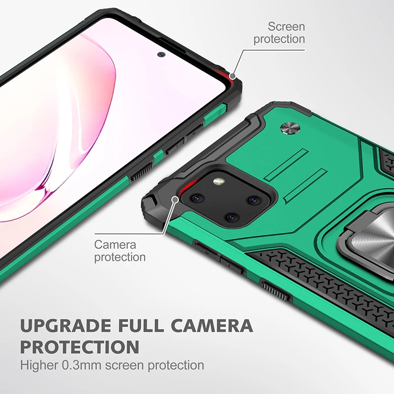 For Samsung Galaxy Note 10 S10 Lite Case Shockproof Armor Car Magnetic Ring Holder Phone Cases for Galaxy A81 A91 Cover Coque
For Samsung Galaxy Note 10 S10 Lite Case Shockproof Armor Car Magnetic Ring Holder Phone Cases for Galaxy A81 A91 Cover Coque