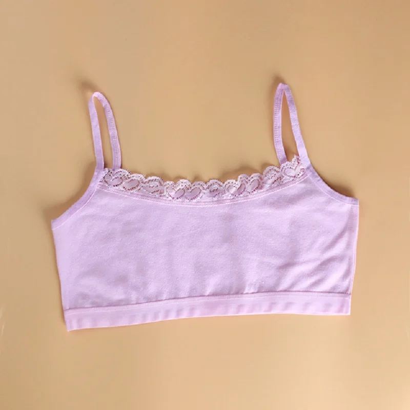Solid Color Kids Bra Comfortable Student Underwear Lace Cotton Training Children Bras Clothes Sports Fitness Tops For Girls
Solid Color Kids Bra Comfortable Student Underwear Lace Cotton Training Children Bras Clothes Sports Fitness Tops For Girls