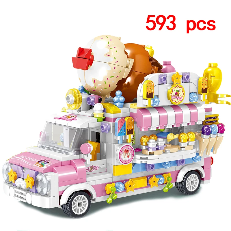 Food Ice Cream Car Camper Candy Friends Sets Building Mini Block Kits Model Bricks Kids Toys Book City Girls Club Amusement Park
Food Ice Cream Car Camper Candy Friends Sets Building Mini Block Kits Model Bricks Kids Toys Book City Girls Club Amusement Park