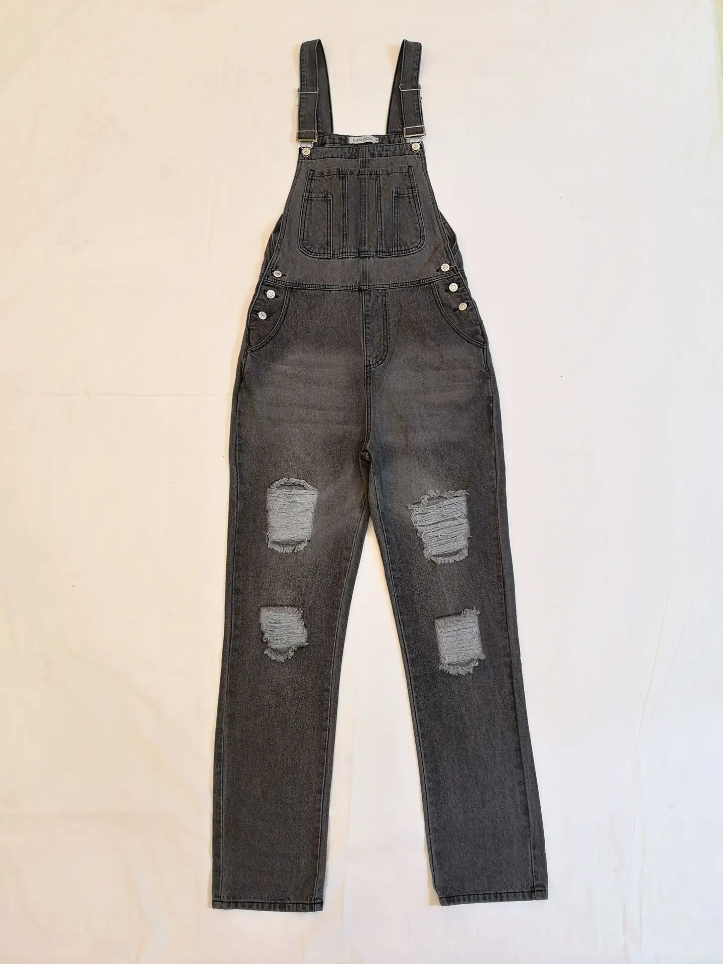 WEPBEL Women's Casual Spaghetti Strap Jeans Autumn Fashion Sleeveless Pocket Loose Denim Straight-Leg Pants
WEPBEL Women's Casual Spaghetti Strap Jeans Autumn Fashion Sleeveless Pocket Loose Denim Straight-Leg Pants