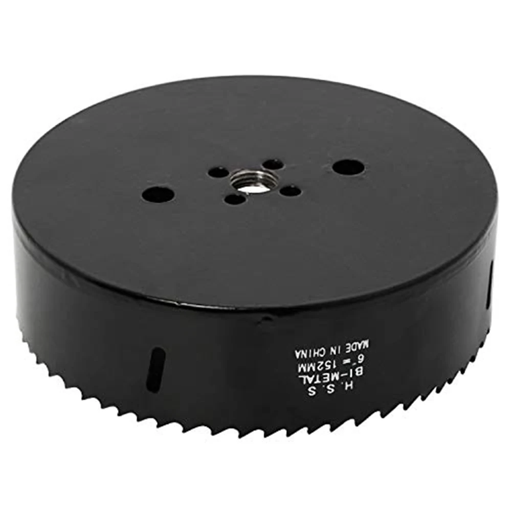 6 Inch Stable Hole Saw Blade HSS Bi-Metal Multifunctional Portable Wood Work Accessories Hex Shank Tool Cut Smooth Drywall
6 Inch Stable Hole Saw Blade HSS Bi-Metal Multifunctional Portable Wood Work Accessories Hex Shank Tool Cut Smooth Drywall