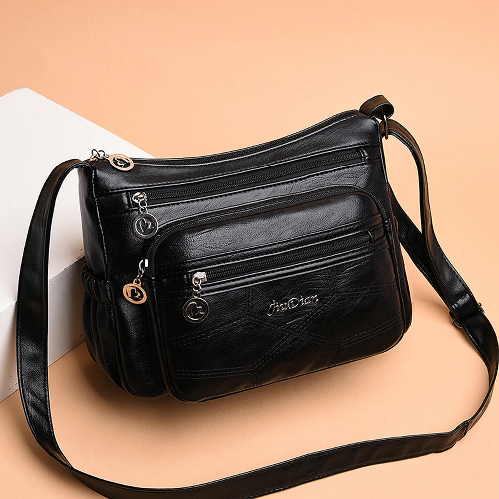 Fashion Multi-zipper Big Capacity Mother Crossbody Pouch Vintage PU Leather Shoulder Bag Portabel Travel Daily Shopping Handbags
Fashion Multi-zipper Big Capacity Mother Crossbody Pouch Vintage PU Leather Shoulder Bag Portabel Travel Daily Shopping Handbags