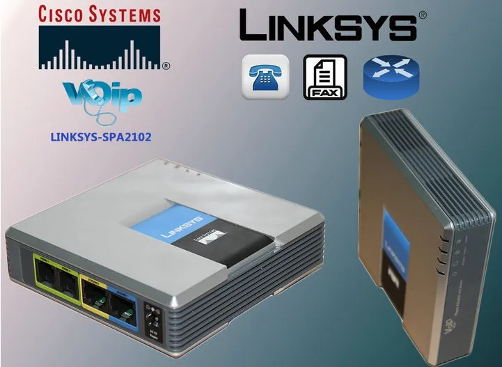 Разблокированный Linksys Voice SPA2102 SPA2102-NA адаптер для телефона с маршрутизаторами Voip