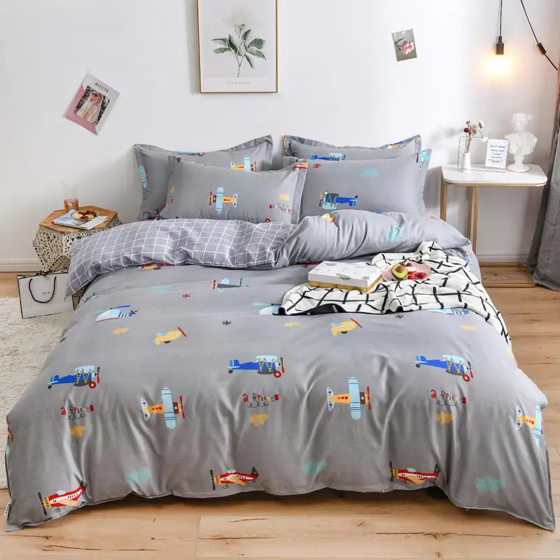 Simple Bedding Set With Pillowcase Duvet Cover Sets Bed Linen Sheet Single Double Queen King Size Quilt Covers Bedclothes
Simple Bedding Set With Pillowcase Duvet Cover Sets Bed Linen Sheet Single Double Queen King Size Quilt Covers Bedclothes