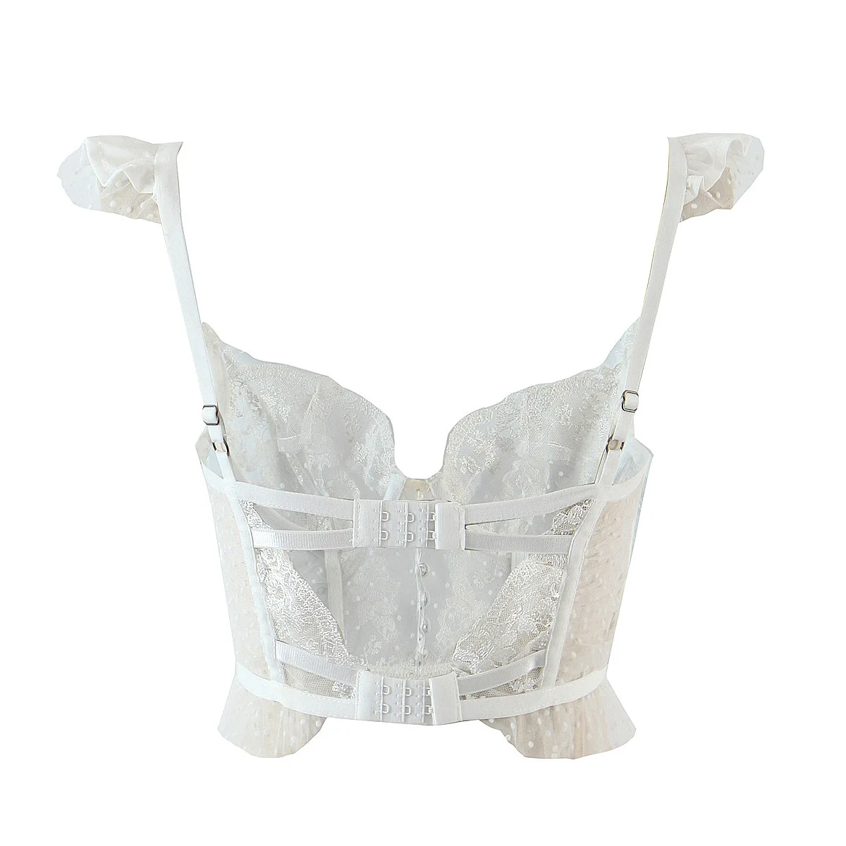 Summer Women's Fashion Transparent Mesh Embroidered Top Sexy Hollow Lace Single-breasted Camis
Summer Women's Fashion Transparent Mesh Embroidered Top Sexy Hollow Lace Single-breasted Camis