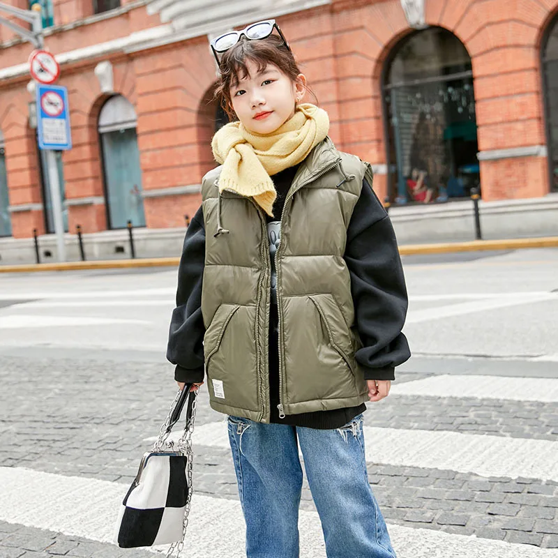 Жилет хлопковый для девочек, Осень-зима 2021, новинка, теплый жилет для детей, верхняя одежда, одежда 7-28 
Жилет хлопковый для девочек, Осень-зима 2021, новинка, теплый жилет для детей, верхняя одежда, одежда 7-28