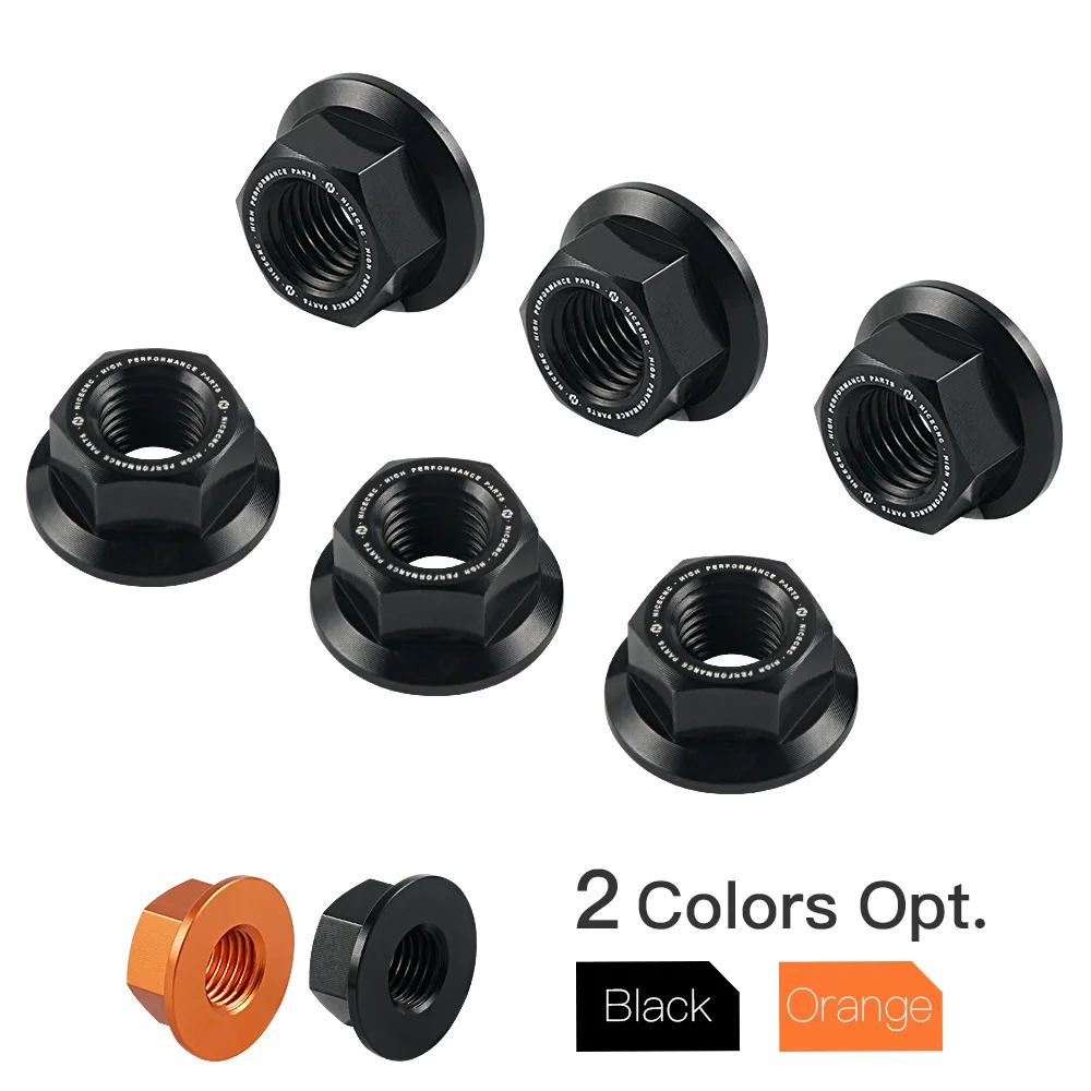 NiceCNC M10X1.25 Pro-Bolt Sprocket Nuts for KTM 1290 Super Duke R 14-18 Aluminum CNC Machined Black/Orange
NiceCNC M10X1.25 Pro-Bolt Sprocket Nuts for KTM 1290 Super Duke R 14-18 Aluminum CNC Machined Black/Orange