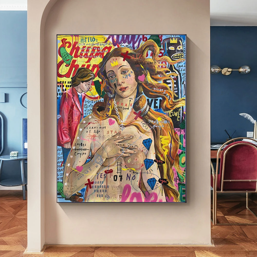 Graffiti ArtThe Birth Of Venus Poster Reproductions Oil Painting Canvas Print Wall Picture For Living Room Home Decor Frameless
Graffiti ArtThe Birth Of Venus Poster Reproductions Oil Painting Canvas Print Wall Picture For Living Room Home Decor Frameless