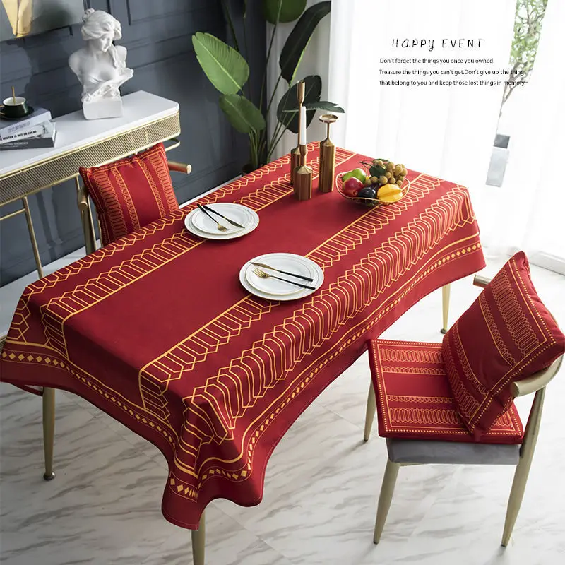 Red New Year's Tablecloth Christmas Table Dining Waterproof Wedding Decoration Rectangular Home Kitchen Hotel Gift Holiday
Red New Year's Tablecloth Christmas Table Dining Waterproof Wedding Decoration Rectangular Home Kitchen Hotel Gift Holiday