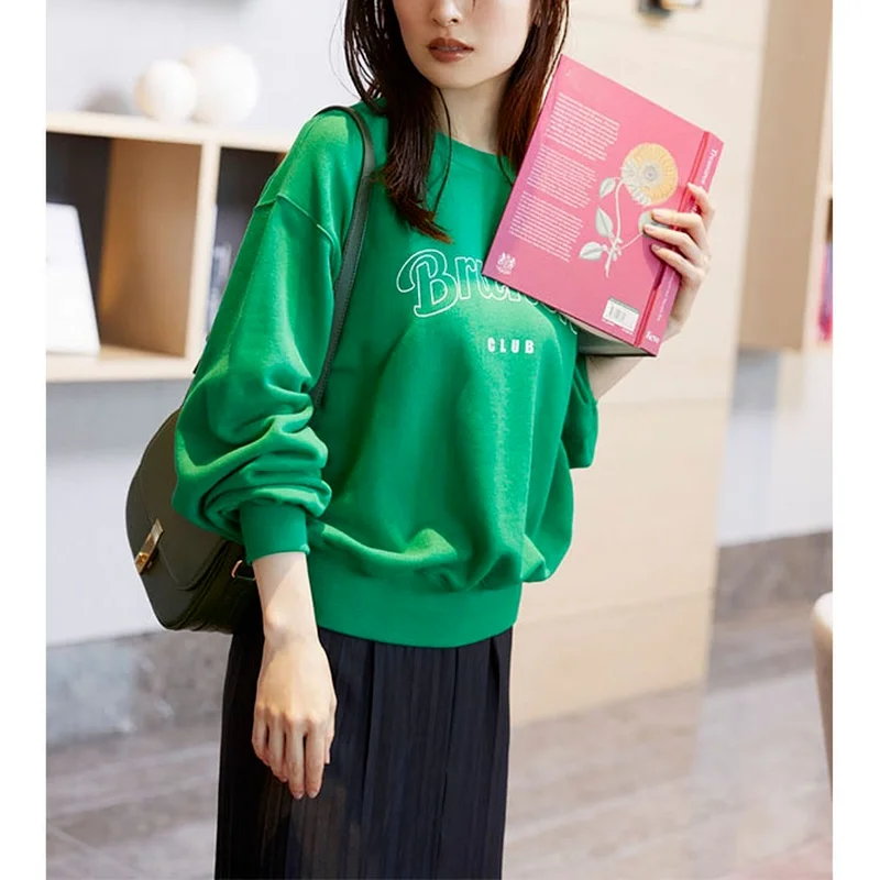 Spring 2022 New Pullover Tops Fashion Casual Loose Letter Printed Sweatshirt Women O-neck Long Sleeve All-match Soft Hoodies
Spring 2022 New Pullover Tops Fashion Casual Loose Letter Printed Sweatshirt Women O-neck Long Sleeve All-match Soft Hoodies