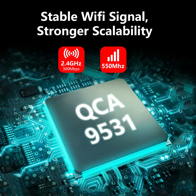 Wiflyer High Power Wireless Wifi Router 550Mhz QCA9531 Chip Stable Strong Wifi Signal High Gain Antenna Large Coverage
Wiflyer High Power Wireless Wifi Router 550Mhz QCA9531 Chip Stable Strong Wifi Signal High Gain Antenna Large Coverage