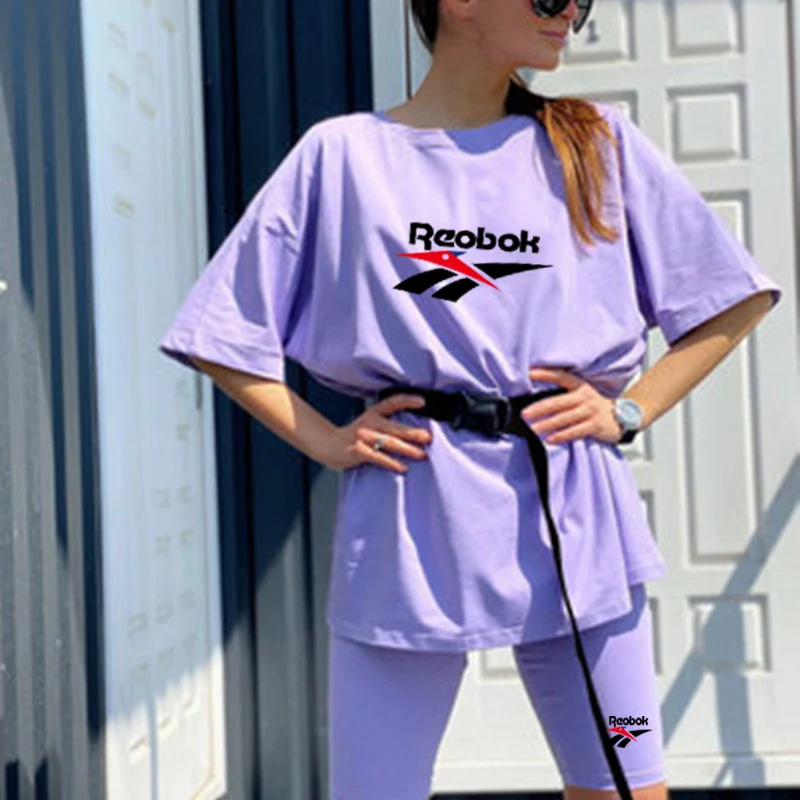 Fashion New Brand Woman's Summer High Quality Casual Sports T-Shirt + Sports Shorts Set Running Hip Hop Tracksuits 2021 Hot
Fashion New Brand Woman's Summer High Quality Casual Sports T-Shirt + Sports Shorts Set Running Hip Hop Tracksuits 2021 Hot