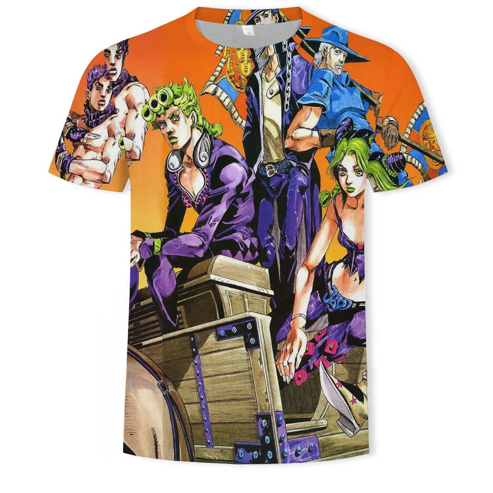 Fashionable and handsome short-sleeved men's T-shirt 3D printing anime male character pattern large size loose men's new T-shirt
Fashionable and handsome short-sleeved men's T-shirt 3D printing anime male character pattern large size loose men's new T-shirt