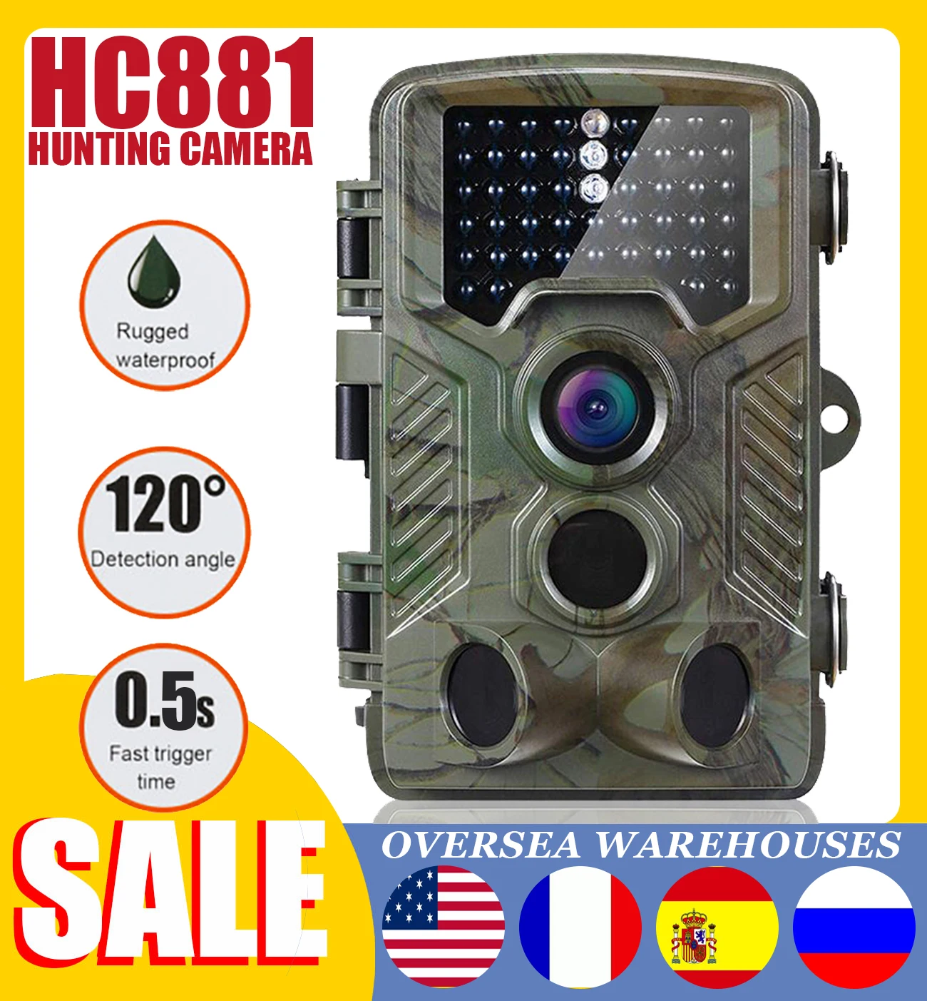 HD 1080P Hunting Camera 16MP 20M Infrared Night Vision Wildlife Scouting Hunting Trail Camera Fast Trigger Time 120 Angle
HD 1080P Hunting Camera 16MP 20M Infrared Night Vision Wildlife Scouting Hunting Trail Camera Fast Trigger Time 120 Angle