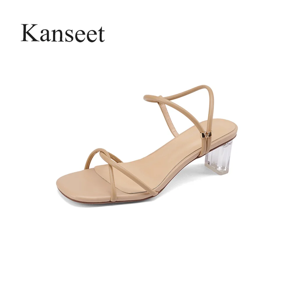 Kanseet Square Toe Women Sandals Fashion Crystal Heels Concise Shoes Summer New Causal Sandals Beige Apricot Large Size 34-43
Kanseet Square Toe Women Sandals Fashion Crystal Heels Concise Shoes Summer New Causal Sandals Beige Apricot Large Size 34-43