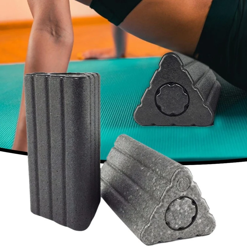 2 In 1 Fitness Yoga Blocks Muscle Roller Stick Triangular Pilates Foam Back Gym Column | Бытовая техника