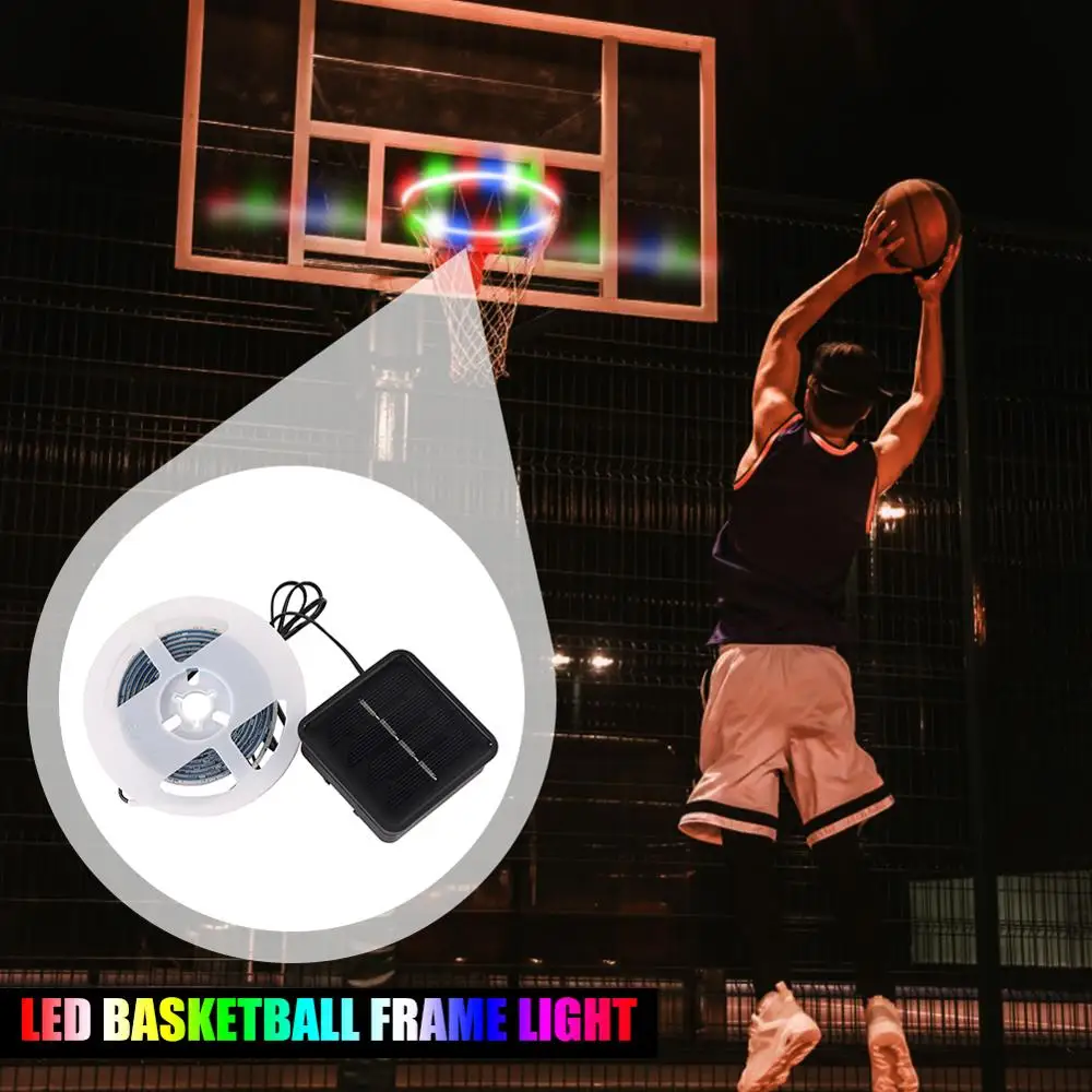 LED Hoop Solar Basketball Hoop Rim Playing At Light Shooting Accessories Attachment for Kids Solar Night Shooting Accessories
LED Hoop Solar Basketball Hoop Rim Playing At Light Shooting Accessories Attachment for Kids Solar Night Shooting Accessories