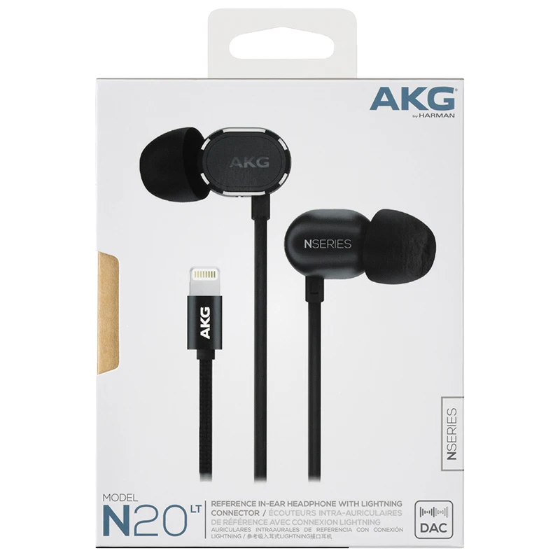 New AKG N20LT In-Ear Lightning interfac earphones Wired with Microphone earphone compatible for IOS/Iphone/Ipad/Ipod 
New AKG N20LT In-Ear Lightning interfac earphones Wired with Microphone earphone compatible for IOS/Iphone/Ipad/Ipod