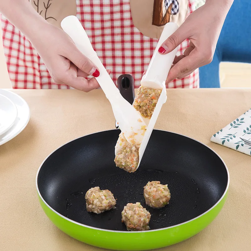 Пластик с двумя головками устройство для приготовления мясных шариков шпатель