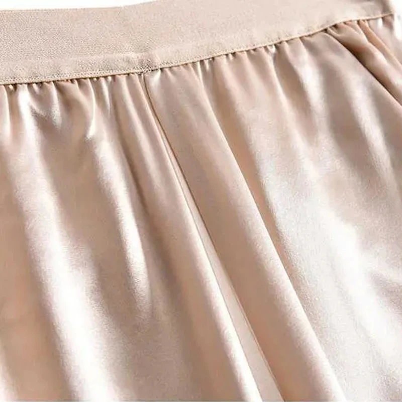 Wide leg pants, high waist, acetate fiber silky draped straight-leg pants, women's spring and summer thin loose casual trousers
Wide leg pants, high waist, acetate fiber silky draped straight-leg pants, women's spring and summer thin loose casual trousers