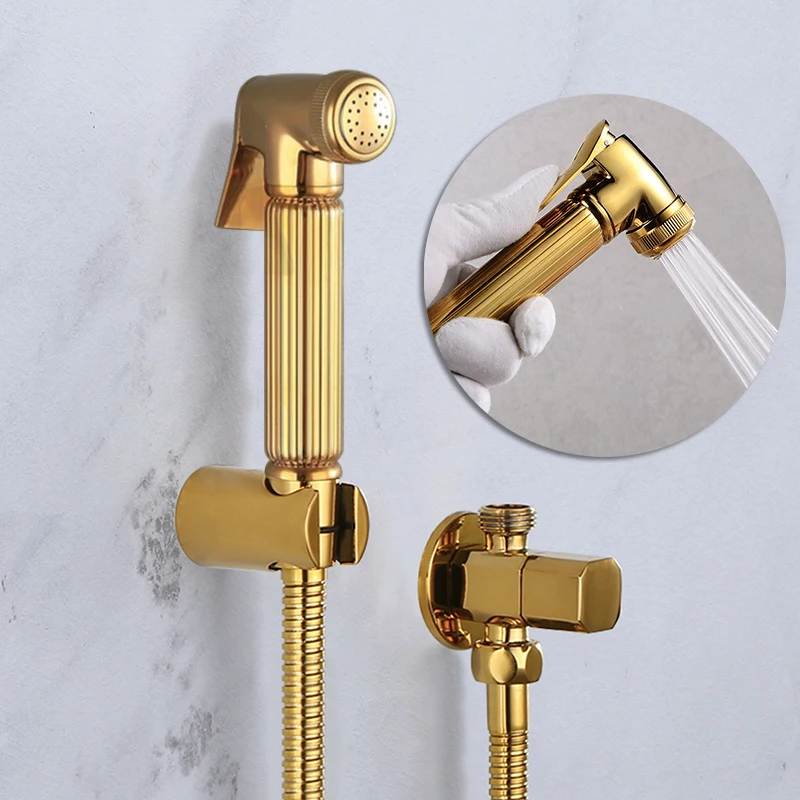 Toilet Bidet Faucet Bathroom Bidet Mixer Tap Gold Brass Bath Shower Blow-fed Spray Gun Nozzle Bidet Faucet Single Cold Water Tap
Toilet Bidet Faucet Bathroom Bidet Mixer Tap Gold Brass Bath Shower Blow-fed Spray Gun Nozzle Bidet Faucet Single Cold Water Tap