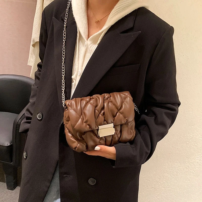 Folds Mini Cute Solid Color Small PU Leather Crossbody Shoulder Bags for Women 2021 Simple Chain Handbags Female
Folds Mini Cute Solid Color Small PU Leather Crossbody Shoulder Bags for Women 2021 Simple Chain Handbags Female