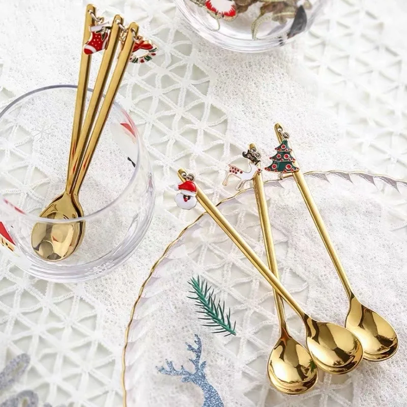 Cucchiaino Lungo Stainless Steel Spoon Long Handle Creative Household Personality Soup Children Eating Cute Christmas כפית
Cucchiaino Lungo Stainless Steel Spoon Long Handle Creative Household Personality Soup Children Eating Cute Christmas כפית