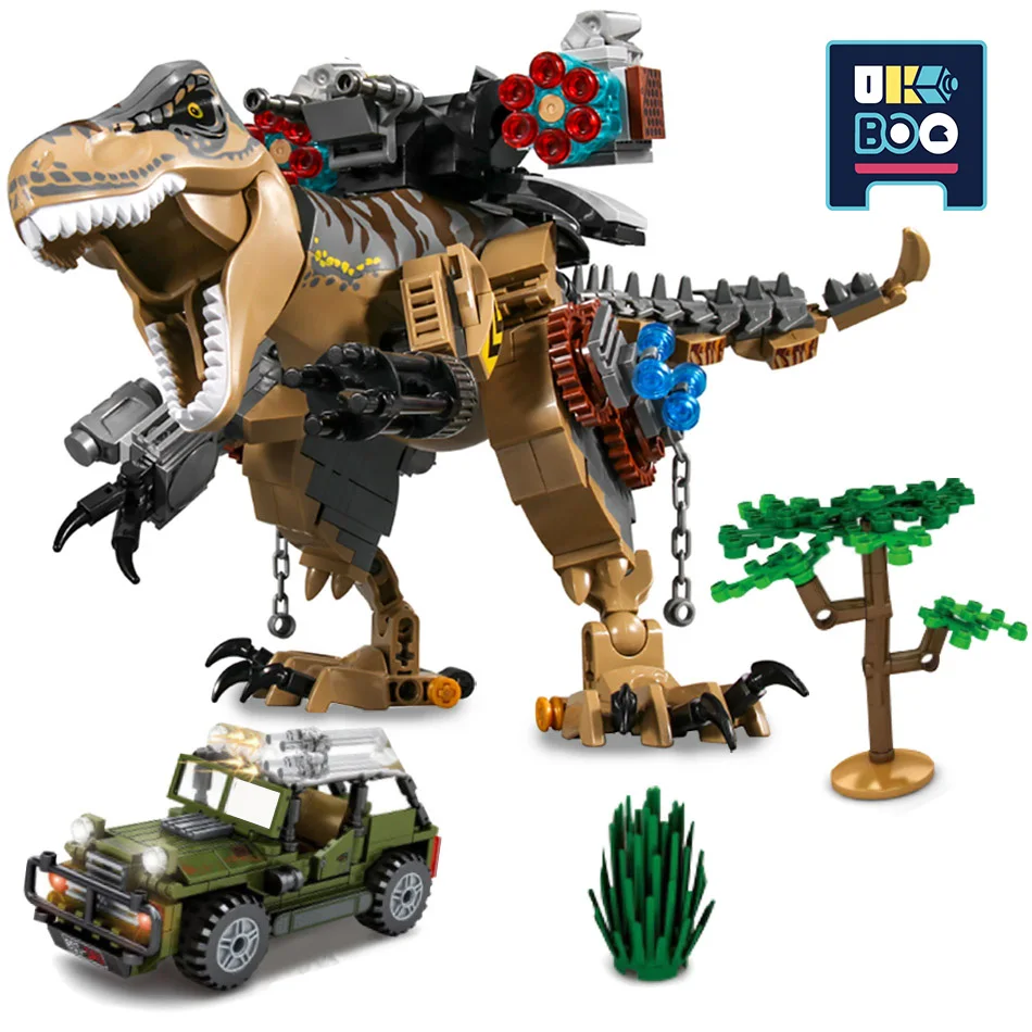 UKBOO 645PCS Mechanical Tyrannosaurus Model Building BlocksJurassic Dinosaur World Set Chase Figures Bricks Toys for Children
UKBOO 645PCS Mechanical Tyrannosaurus Model Building BlocksJurassic Dinosaur World Set Chase Figures Bricks Toys for Children