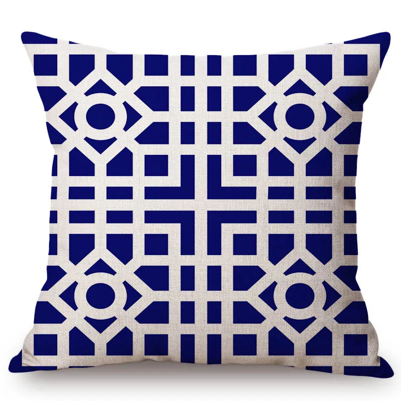 Deflt Blue Nay Blue Geometrics Home Decorativer Sofa Throw Pillow Case Cotton Linen Chair Seat Cushion Cover Case
Deflt Blue Nay Blue Geometrics Home Decorativer Sofa Throw Pillow Case Cotton Linen Chair Seat Cushion Cover Case