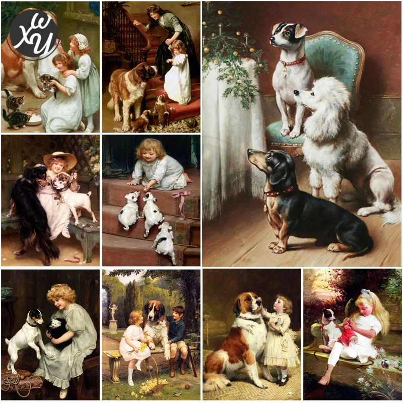 Diy Diamond Painting Rhinestones Embroidery Children with Dog Round Square Cross Stitch Full Drill Mosaic Picture of Rhinestones
Diy Diamond Painting Rhinestones Embroidery Children with Dog Round Square Cross Stitch Full Drill Mosaic Picture of Rhinestones