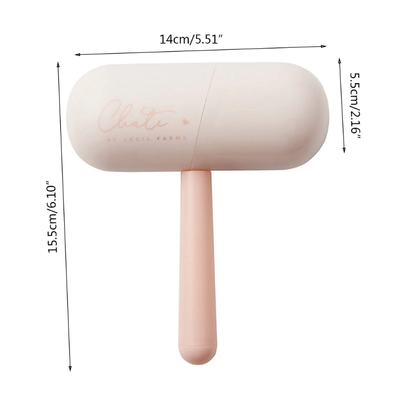 Q9QF Nordic Capsule Sticky Paper Roller Dust Paper Tearable Replaceable Adhesive Brush Clothes Lint Brush