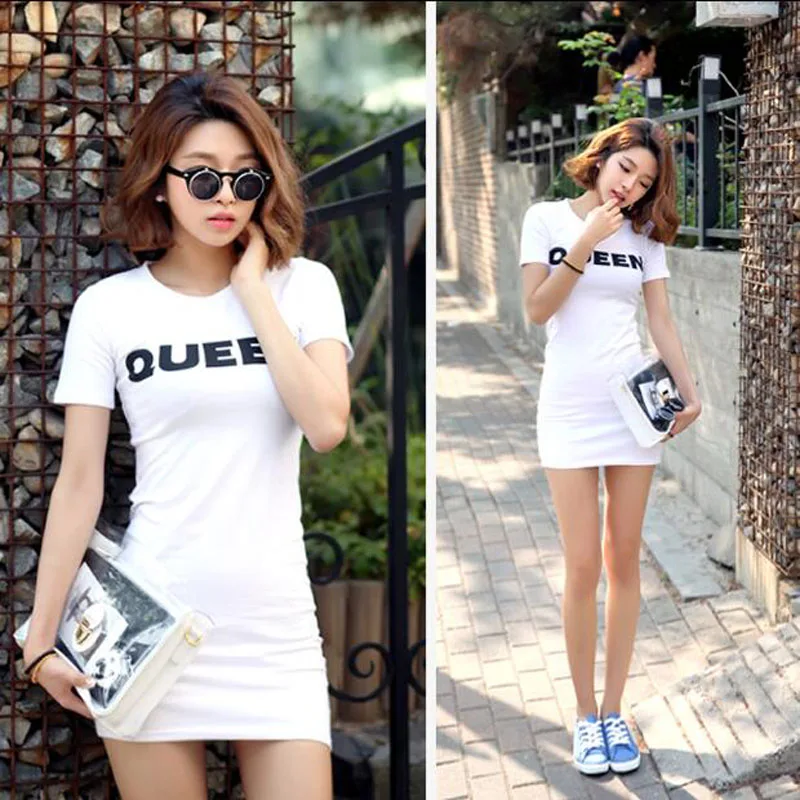 Spring Summer New Style Woman Dress Letters Print Short Sleeve Round Neck Short Mini Dresses Women Casual Slim Fit Dress Woman
Spring Summer New Style Woman Dress Letters Print Short Sleeve Round Neck Short Mini Dresses Women Casual Slim Fit Dress Woman