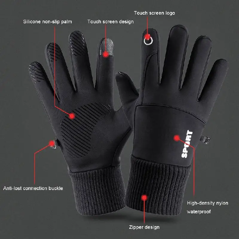 Outdoor Winter Gloves Men's Plus Velvet Warm Touch Screen Waterproof And Windproof Non-slip Riding Mountaineering Skiing Female
Outdoor Winter Gloves Men's Plus Velvet Warm Touch Screen Waterproof And Windproof Non-slip Riding Mountaineering Skiing Female