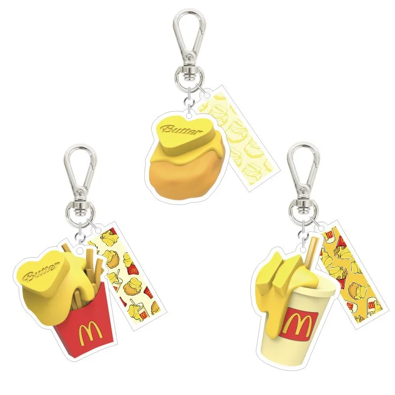 HCBTSH BulletproofYouthGroup New cartoon cute french fries burger shape butter jewelry BUTTER keychain joint pendant
HCBTSH BulletproofYouthGroup New cartoon cute french fries burger shape butter jewelry BUTTER keychain joint pendant