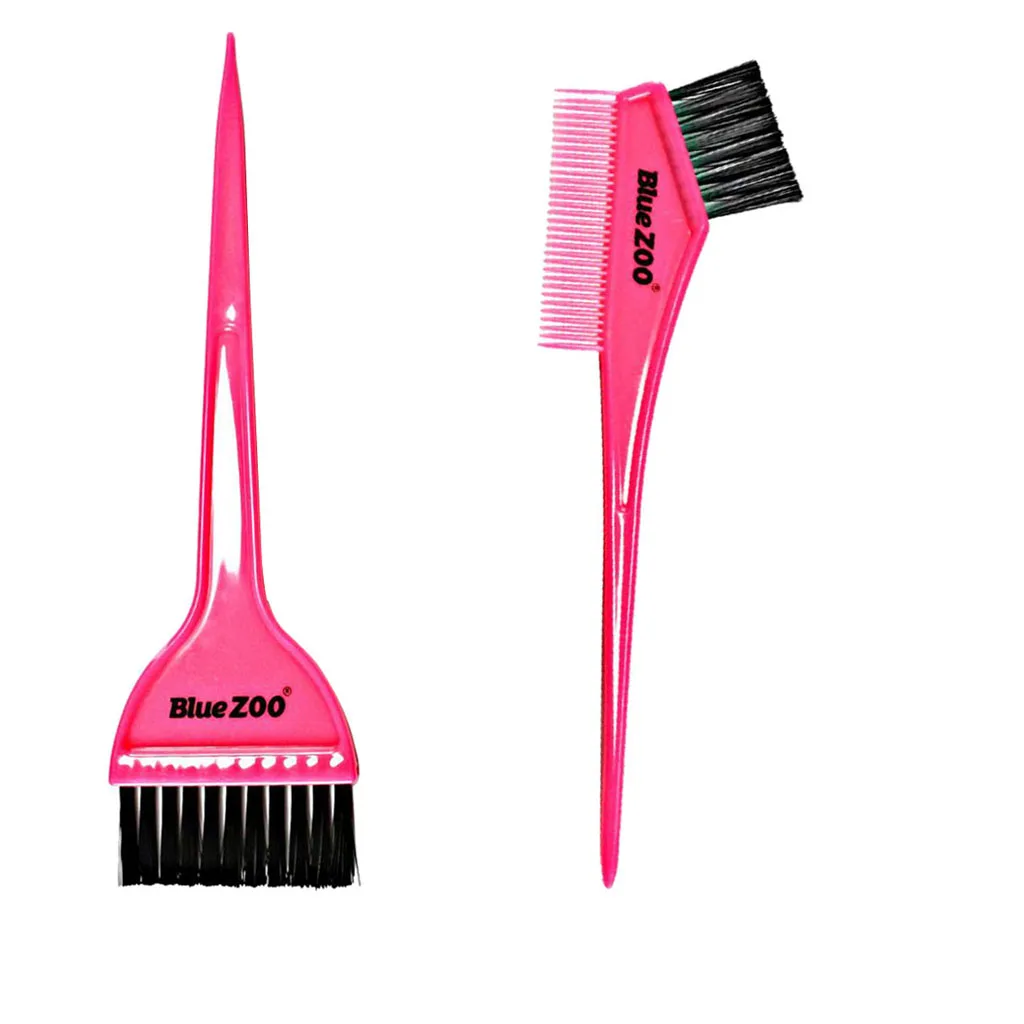 2Pcs Professional Dye Paint Brush With Comb Barber Coloring Accessory Pink 
2Pcs Professional Dye Paint Brush With Comb Barber Coloring Accessory Pink