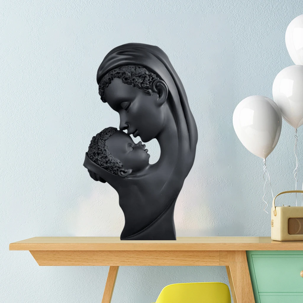 Creative Mother And Child Statue Black Figurine Resin Crafts Living Room Ornaments Home Entrance Wine Cabinet Office Decors
Creative Mother And Child Statue Black Figurine Resin Crafts Living Room Ornaments Home Entrance Wine Cabinet Office Decors