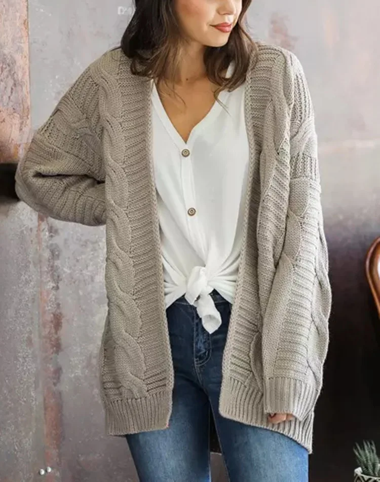 Casual Oversized Loose Sweater Kimono Autumn Winter Knitting Oversized Cardigan Women Twist Solid Cardigan Pull Femme Outerwear
Casual Oversized Loose Sweater Kimono Autumn Winter Knitting Oversized Cardigan Women Twist Solid Cardigan Pull Femme Outerwear