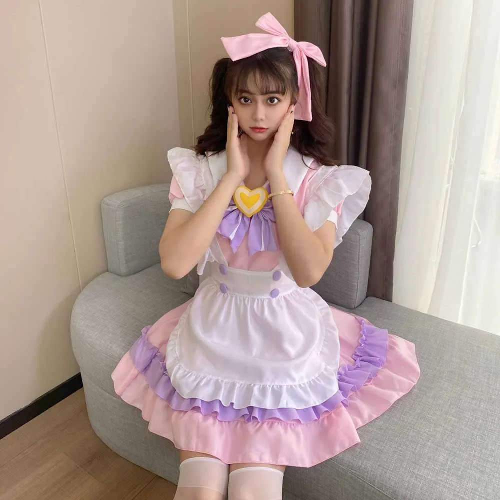 Pink Loli Sweet Maid Costume Cosplay Lolita Sexy Cute Maid Dress Role Play Halloween Anime Uniform Suit Japanese Cafe Outfit
Pink Loli Sweet Maid Costume Cosplay Lolita Sexy Cute Maid Dress Role Play Halloween Anime Uniform Suit Japanese Cafe Outfit