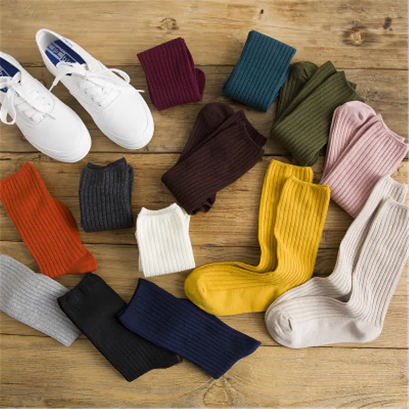 New Korean Autumn Winter Socks Women Retro Vertical Pile Pile Socks Female Popular Japanese Long Tube Solid Color Harajuku Socks
New Korean Autumn Winter Socks Women Retro Vertical Pile Pile Socks Female Popular Japanese Long Tube Solid Color Harajuku Socks